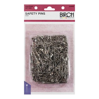 PINS SAFETY NICKEL PLATED SZ 0 & 2 200PK 27&37MM