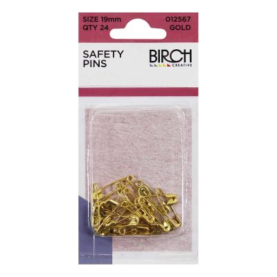 PINS JEWEL MIDGET GLD 19MM SIZE 000