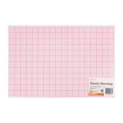 SEW EASY PLASTIC SHEETING GRIDS PRINTED 32x47CM
