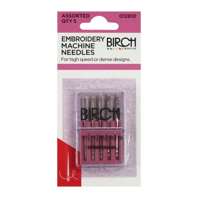 NEEDLE BIRCH MACHINE EMBROIDERY ASST 75-90