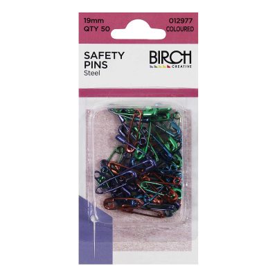 PINS COLOURED SAFETY 19MM 50on SZE 000