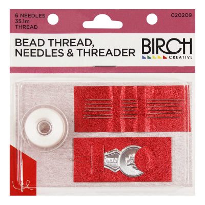 BEAD THREAD NEEDLES & THREADER - 8952