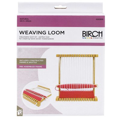 BIRCH WEAVING LOOM WOOD 24.5X20CM