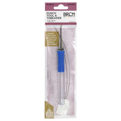 BIRCH FINE THREAD PLASTIC HANDLE PUNCHTOOL