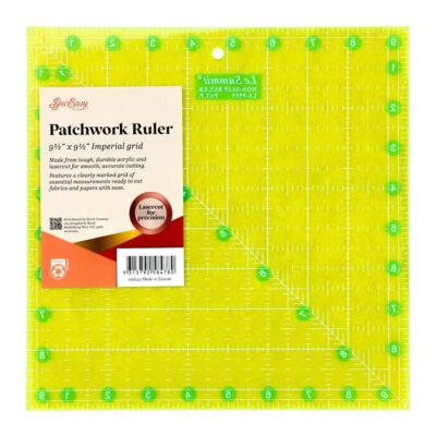 SEW EASY QUILT SQUARE - NON SLIP FLUORO 9.5''
