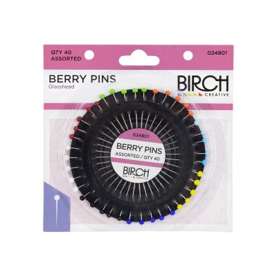 PINS BERRY GLASS PLAIN 40on
