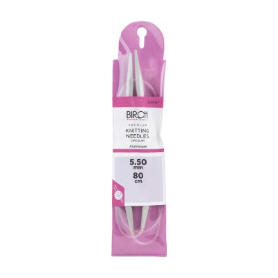 BIRCH KNITTING NEEDLE CIRCULAR PREMIUM 80CM