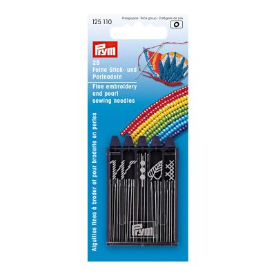PRYM EMBROIDERY/PEARL SEWING/BEADING NEEDLES ASST