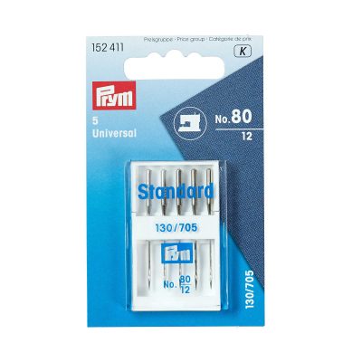 PRYM SEWING MACHINE NEEDLES 130/705 STANDARD 80