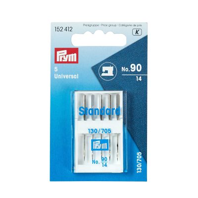 PRYM SEWING MACHINE NEEDLES 130/705 STANDARD 90