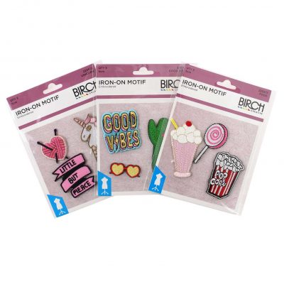 MOTIF IRON-ON 5CM 3 PACK 220572