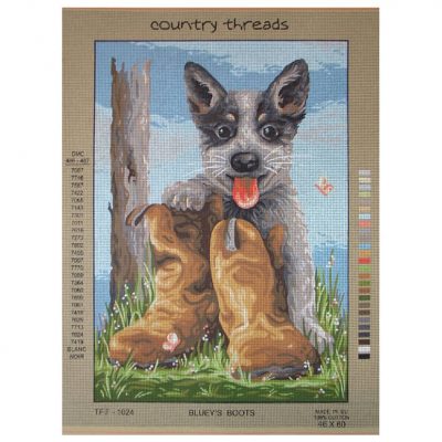 BLUEYS BOOTS TAPESTRY 36X50CM
