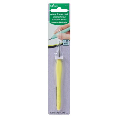CLOVER AMOUR CROCHET HOOK STEEL 1.50MM 1221