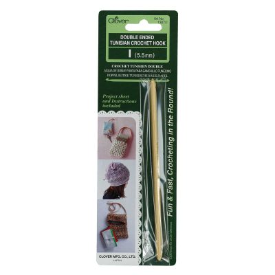 CLOVER TUNISIAN CROCHET HOOK D/ENDED 5.50MM 1307