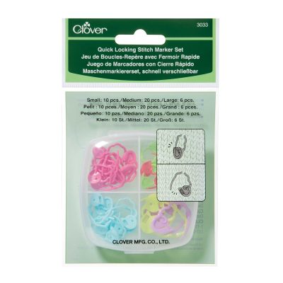 CLOVER LOCKING STITCH MARKERS SET 3033