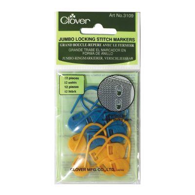 CLOVER JUMBO LOCKING STITCH MARKERS 3109