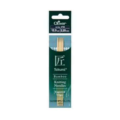 CLOVER BAMBOO KNITTING TAKUMI DOUBLE 12.5CM-2 25MM