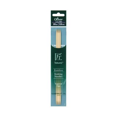 CLOVER BAMBOO KNITTING TAKUMI DOUBLE 20CM - 2.50MM