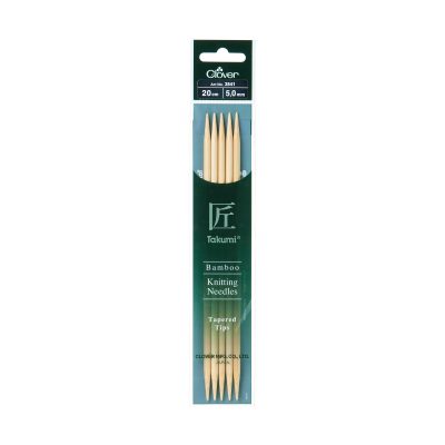 CLOVER BAMBOO KNITTING TAKUMI DOUBLE 20CM - 5.00MM