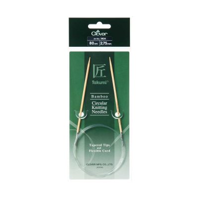 CLOVER BAMBOO CIRCULAR KNITTING TAKUMI 80CM-2.75MM