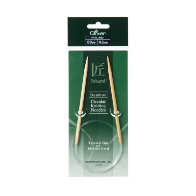 CLOVER BAMBOO CIRCULAR KNITTING TAKUMI 80CM-4.50MM