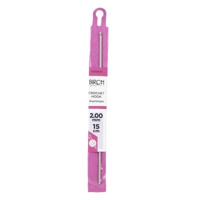 BIRCH CROCHET HOOK ANODISED 2.00-3.50MM