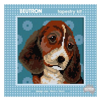 TAPESTRY KIT - BEAGLE 15x15cm