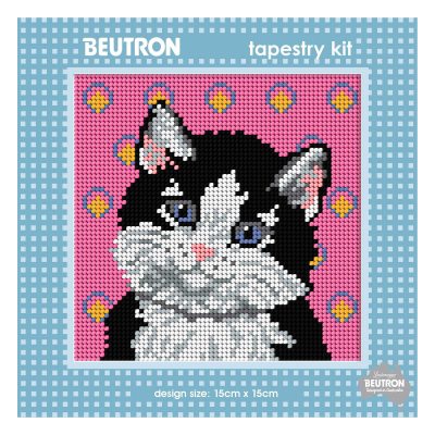 TAPESTRY KIT - SALT & PEPPER 15x15cm