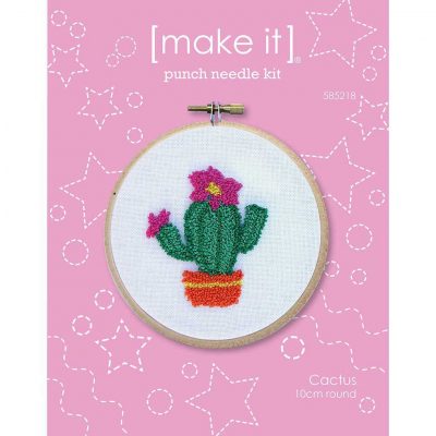 MI PUNCH NEEDLE KIT - CACTUS 10CM ROUND