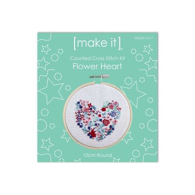 MAKE IT CROSS STITCH KIT 4INCH RND