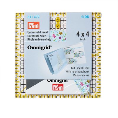 Universal ruler inch scale 4 x 4 Omnigrid