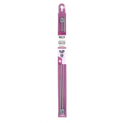 BIRCH KNITTING NEEDLE PREMIUM 25CM 2.00-3.75MM