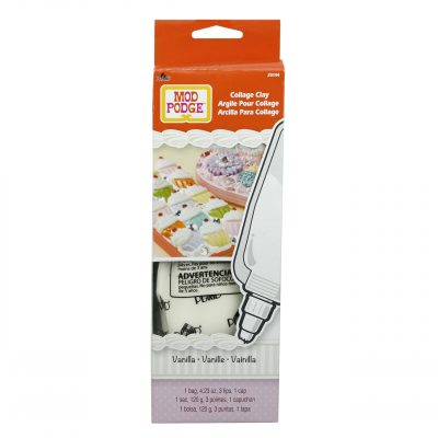 PLAID MOD PODGE COLLAGE CLAY