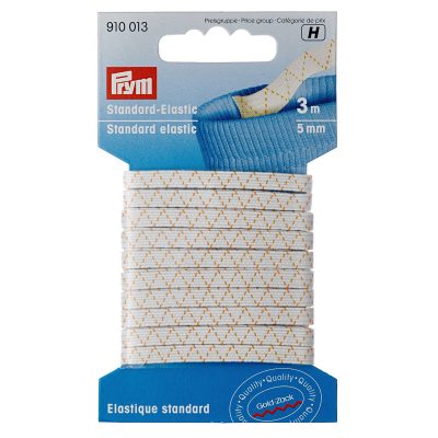 PRYM STANDARD-ELASTIC 5 MM WHITE