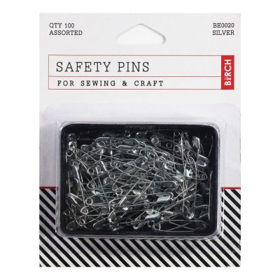 SAFETY PINS SILVER ASTD