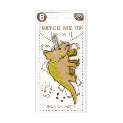 MOTIF IRON-ON DINO TRICERATOPS 3PK