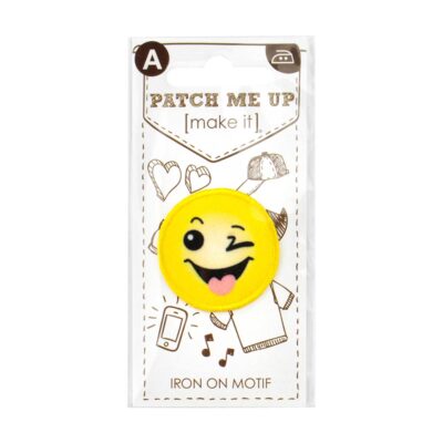 MOTIF IRON-ON EMOJI CHEEKY 3PK