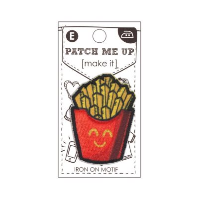 MOTIF IRON-ON  FRENCH FRIES 5.5X3.5CM/3PK