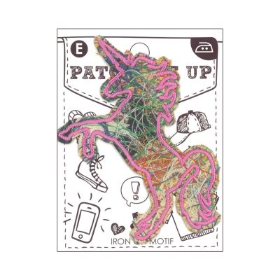 MOTIF IRON-ON  UNICORN 9X7CM/3PK
