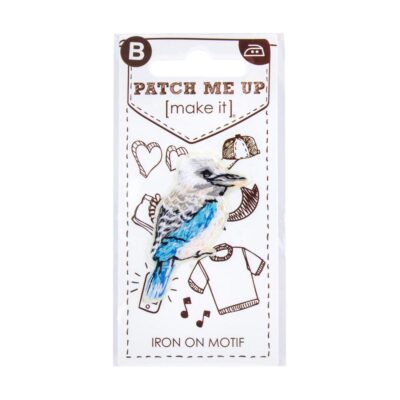 MOTIF IRON-ON LAUGHING KOOKABURRA 3PK