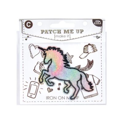 MOTIF IRON-ON UNICORN 3PK