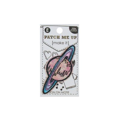 MI IRON ON MOTIF - PLANET 5.9X4.8CM/3PK