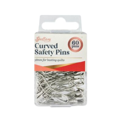 SEW EASY PINS SAFETY STEEL QUILTERS CURVED 38MM