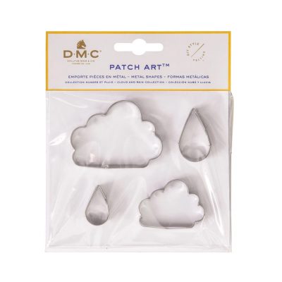 CLOUD & RAIN METAL SHAPES X4