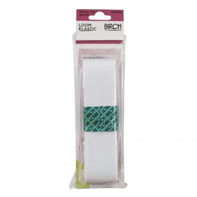 ELASTIC LOOM HANK 32MMx1MT - WHITE