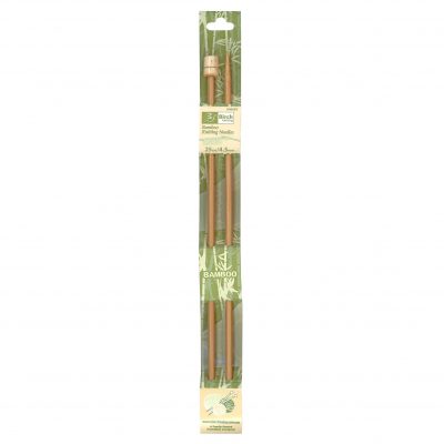 BIRCH KNITTING NEEDLE BAMBOO 25CM 4.50-5.50MM