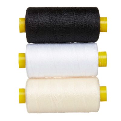 THREAD 3ON 500 MT - BLACK/WHITE/CREAM
