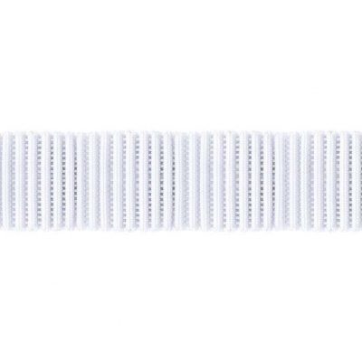 ELASTIC RIBBED HANK 25MM X 5MT WHITE