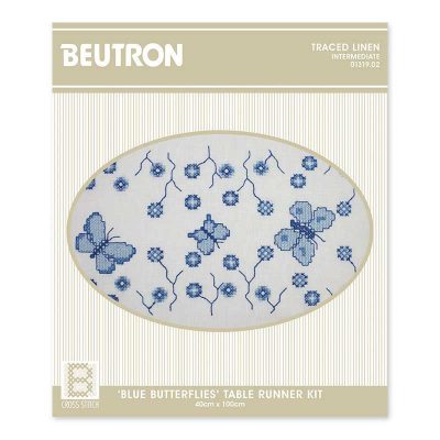 BLUE BUTTERFLIES KT RUN 40X100