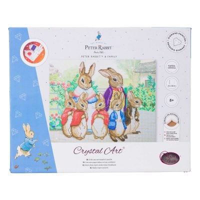 CRAFT BUDDY PETER RABBIT CRYSTAL ART CANVAS 40X50
